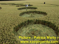 Avebury Stone Circle, Wiltshire crop circle, aerial photo 85